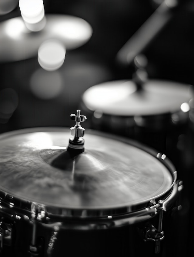 Close-up of Drum Set