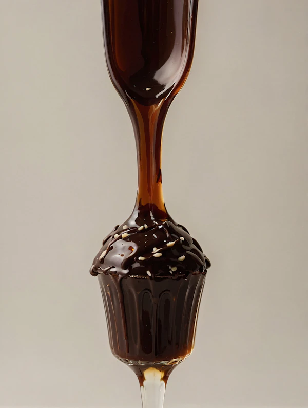 Chocolate Syrup Cupcake
