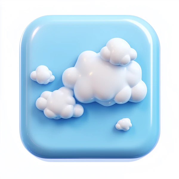 3D Cloud Icon Design