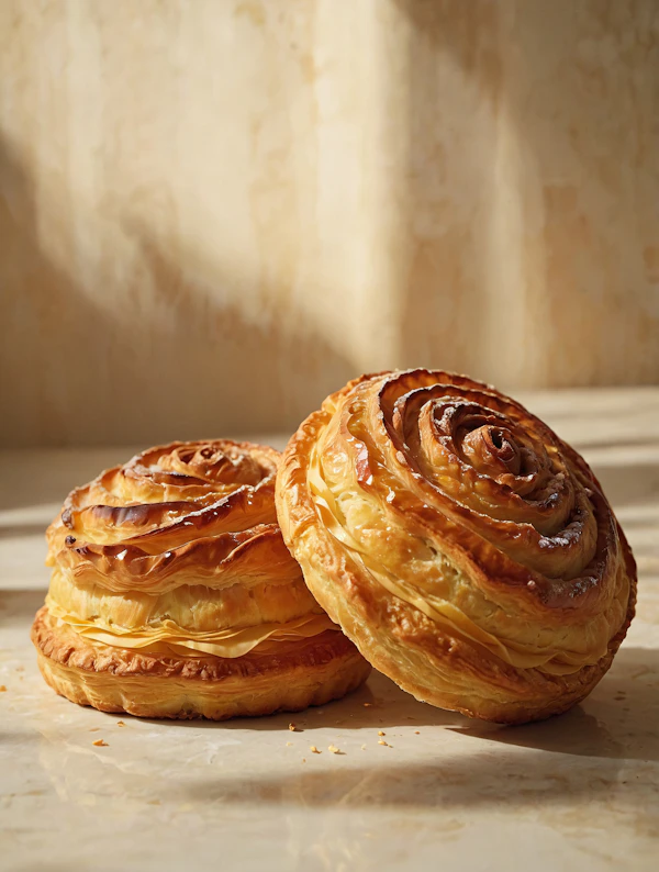 Golden Spiral Pastries