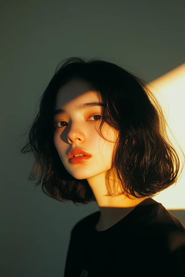 Serene Portrait of a Young Woman