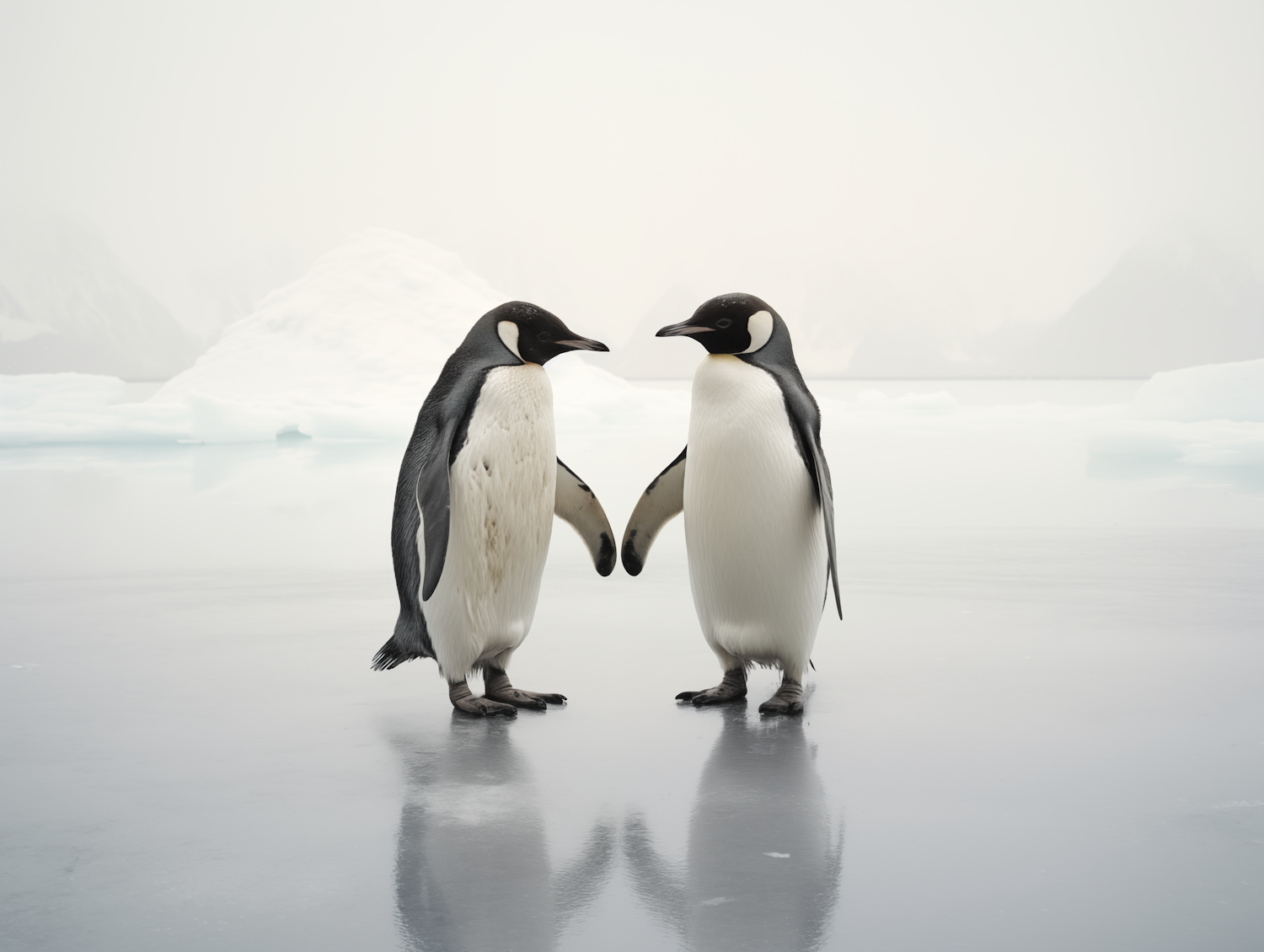 Adelie Penguins on Ice