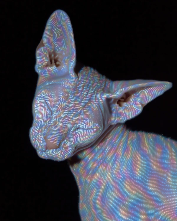 Surreal Sphynx Cat