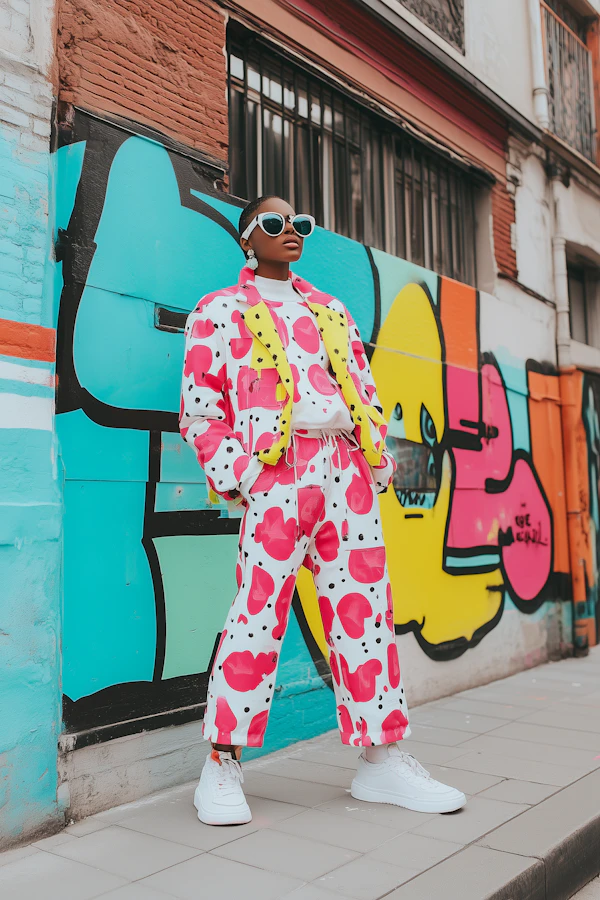 Stylish Woman Graffiti