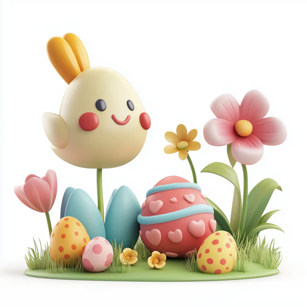 Easter Chick Illustration