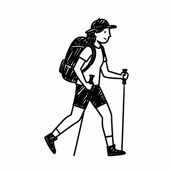 Hiker Illustration