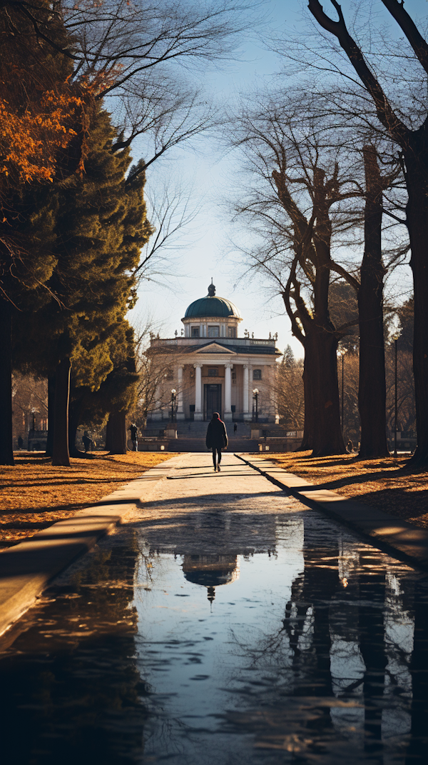 Autumn Stroll Towards the Grand Dome