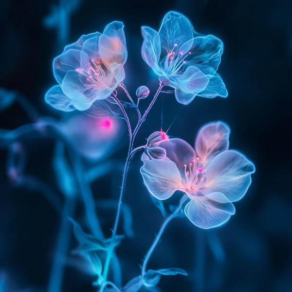 Glowing Ethereal Flowers
