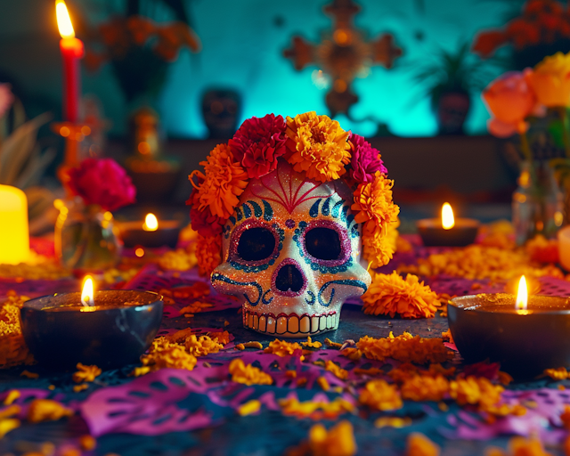 Vibrant Day of the Dead Celebration