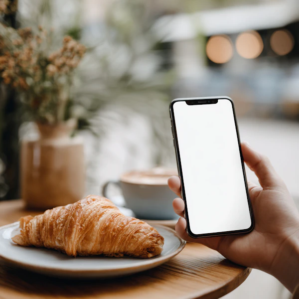 Cozy Coffee and Croissant
