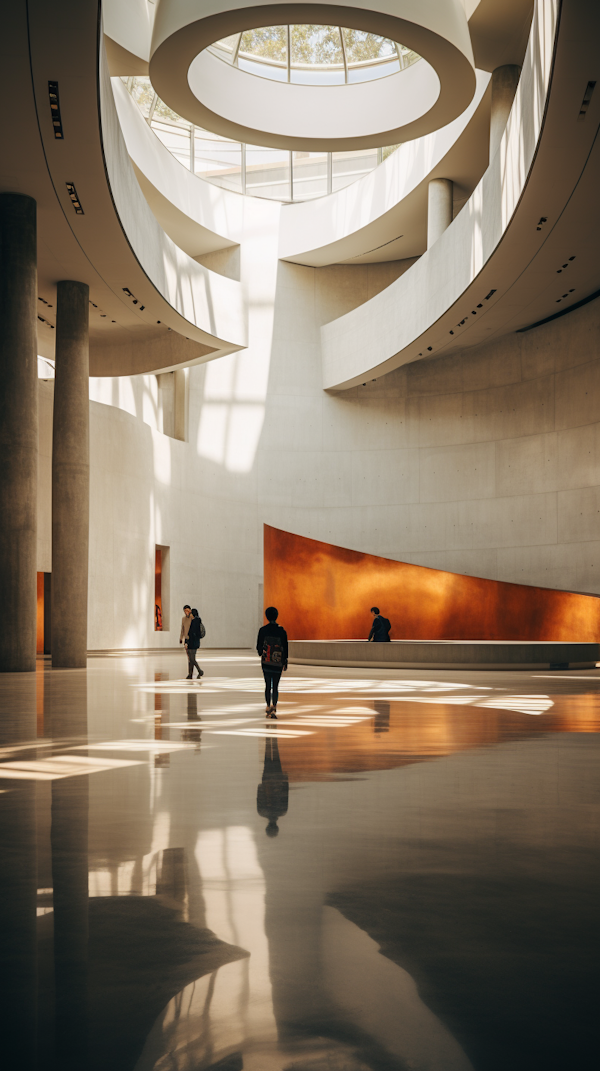 Serenely Grand Modern Atrium