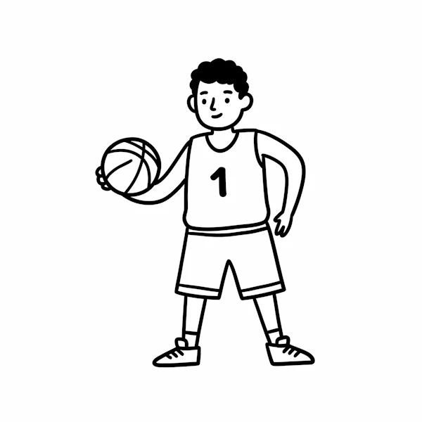 Basketball Player Sketch