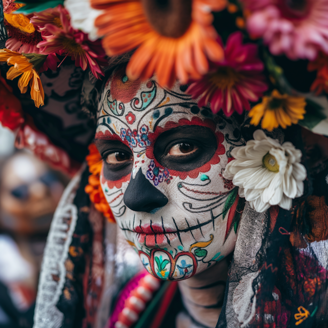 Dia de los Muertos Celebration Portrait