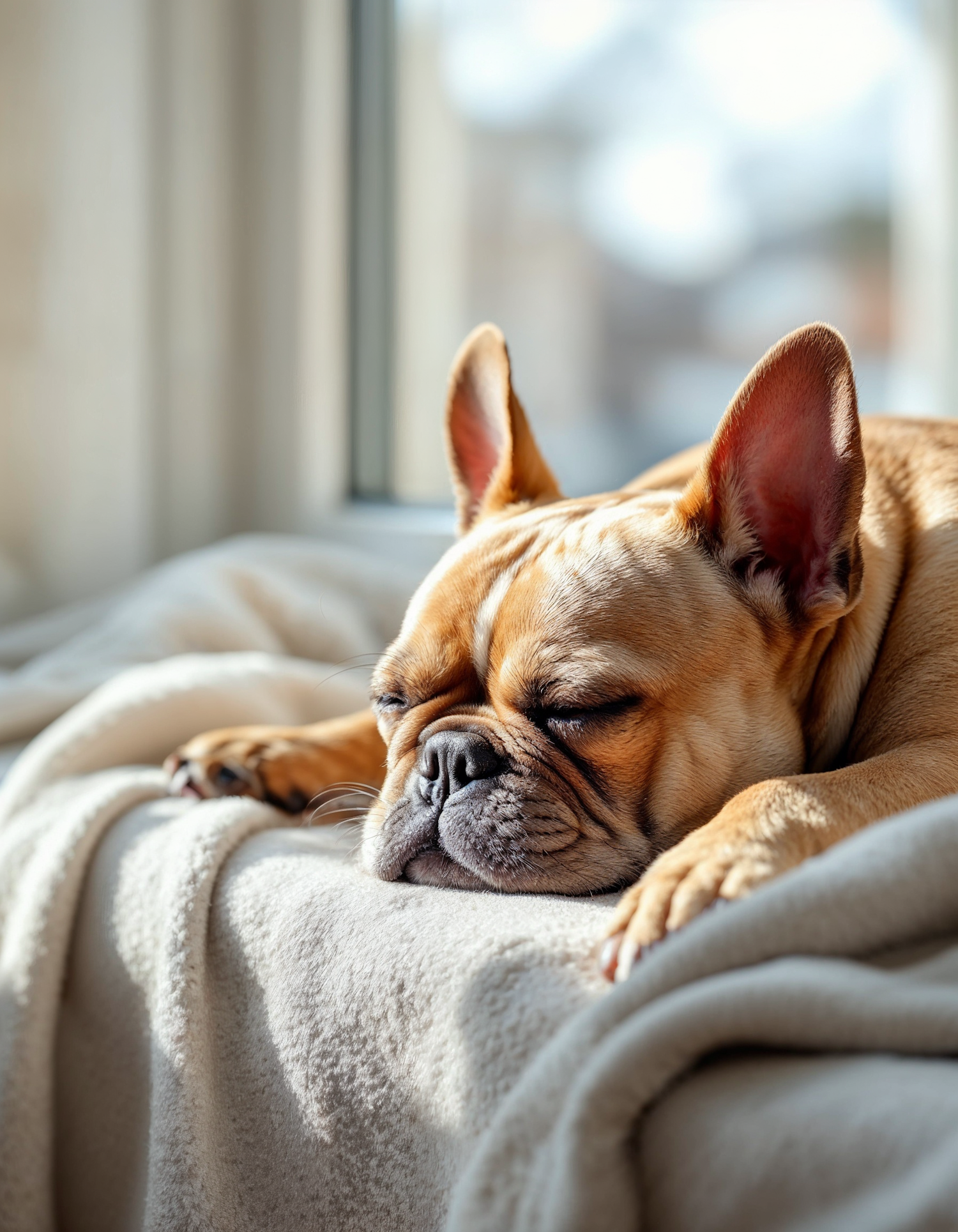 Sleeping French Bulldog