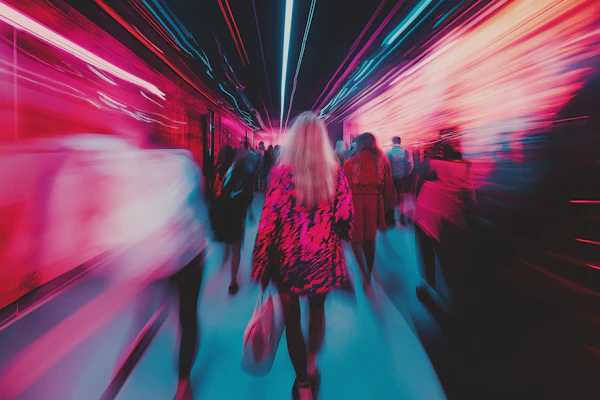 Neon Urban Corridor
