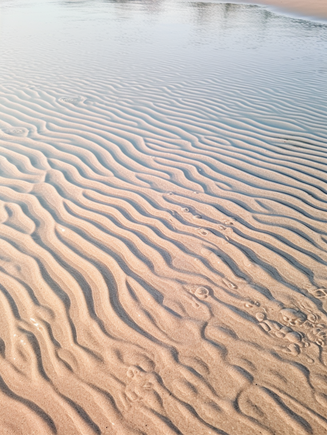 Tidal Rhythms on Rippled Sand