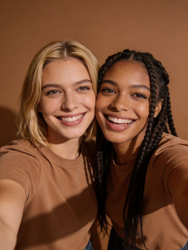 Smiling Duo Portrait