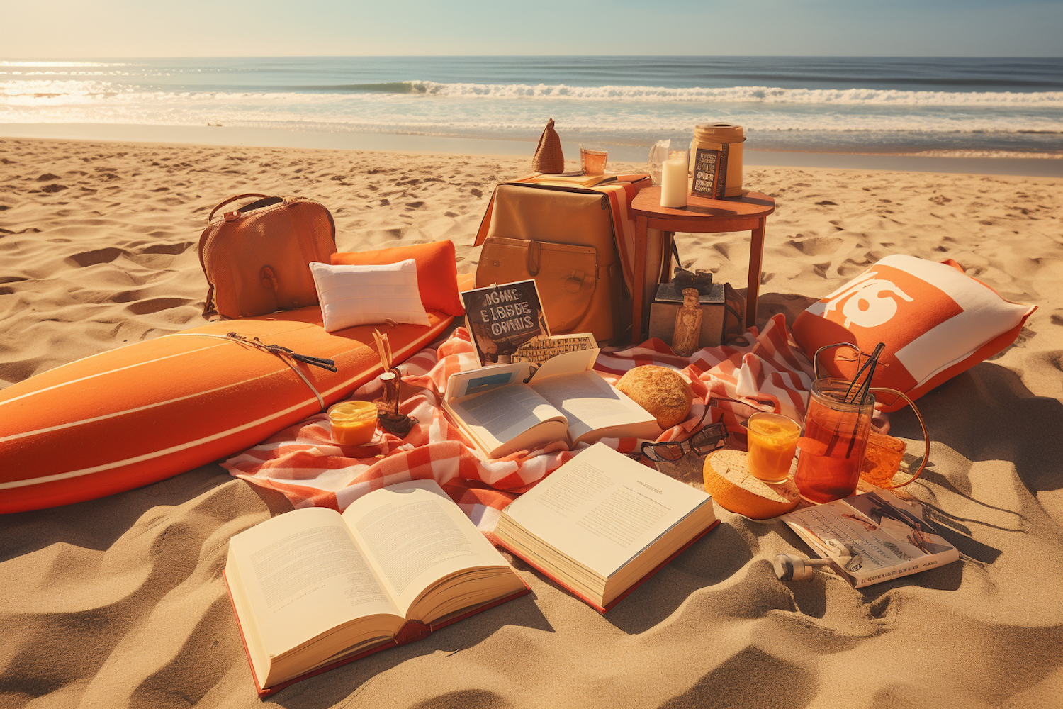 Sunlit Beachside Reading Retreat