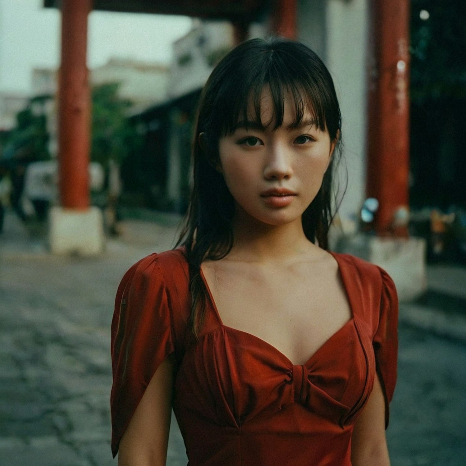 Woman in Red Dress