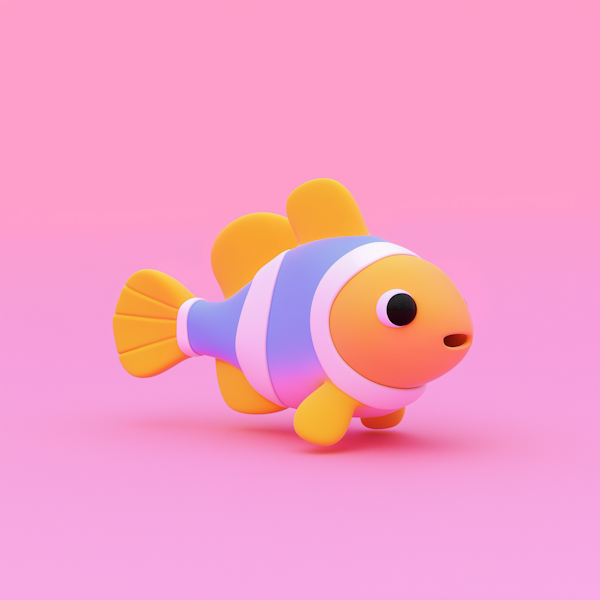 Stylized Cartoon Clownfish