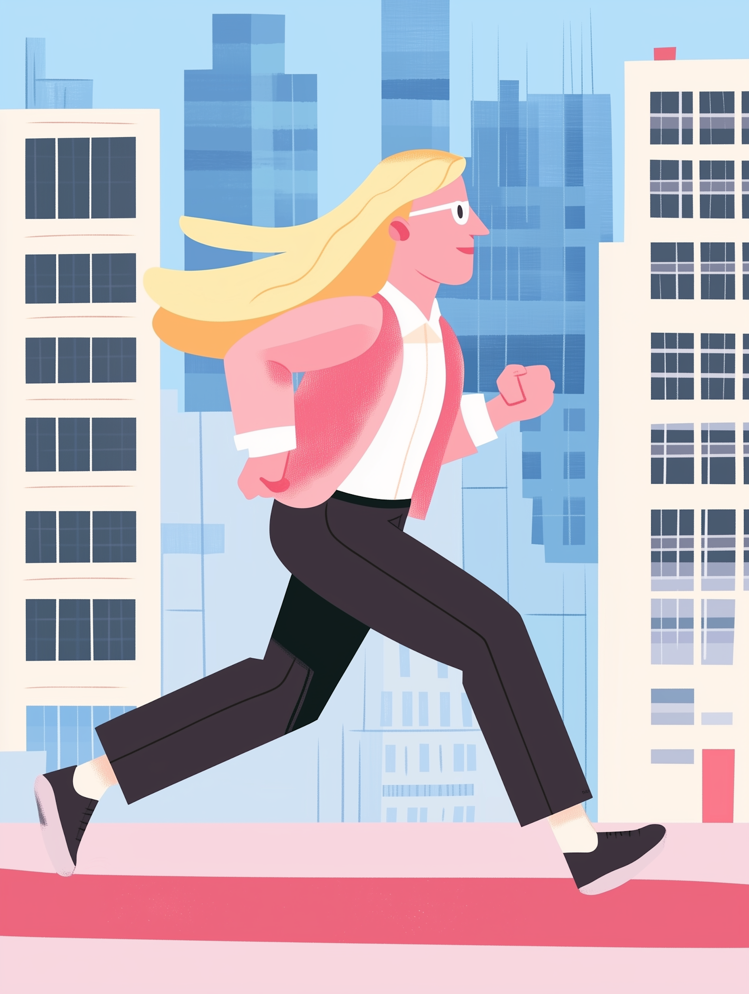 Urban Jogging Illustration