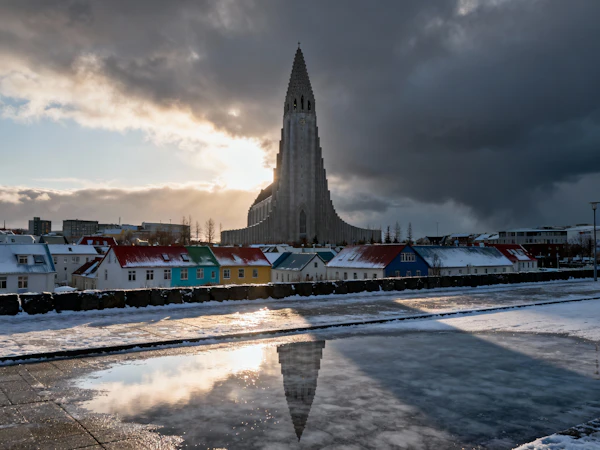 Urban Winter Scene