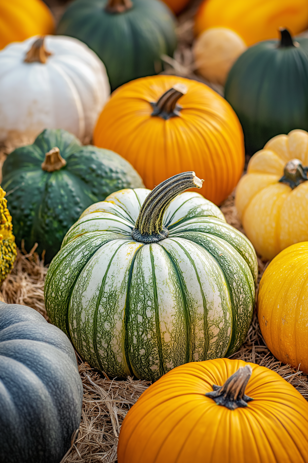 Colorful Pumpkin Arrangement