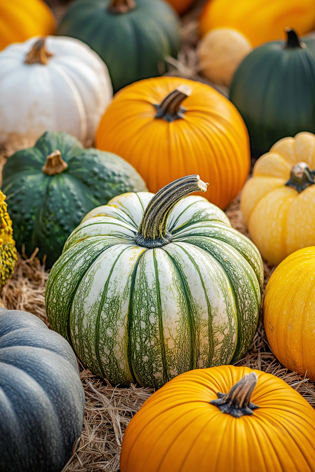 Colorful Pumpkin Arrangement