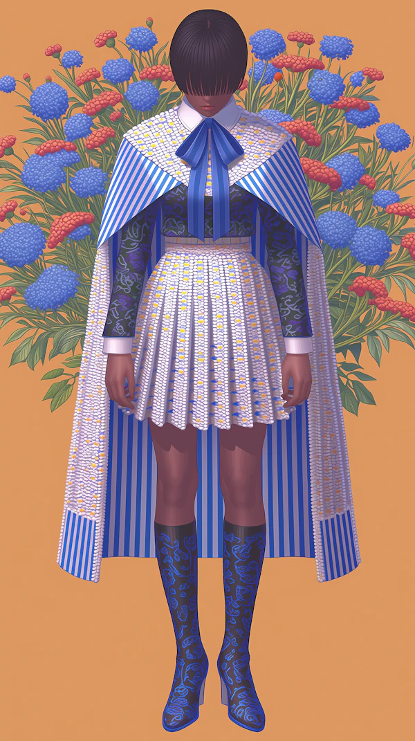 Stylized Floral Portrait