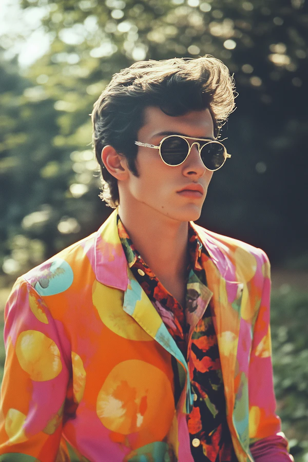 Stylish Young Man in Vibrant Jacket