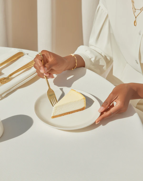 Elegant Cheesecake Scene