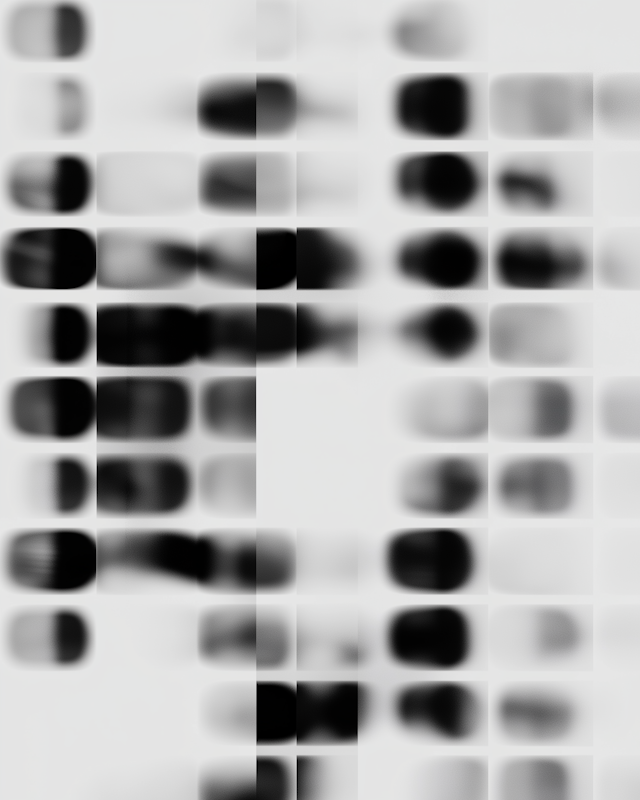 Abstract Grid of Blurred Rectangles