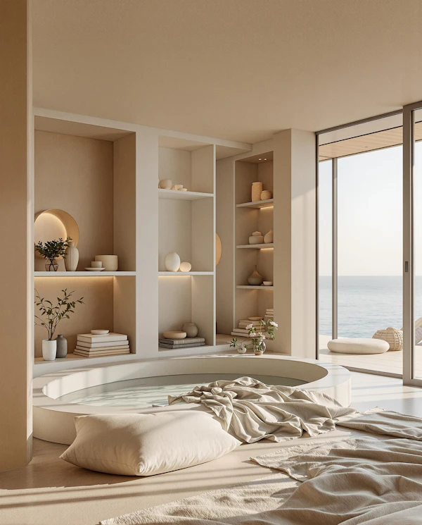 Serene Oceanfront Interior