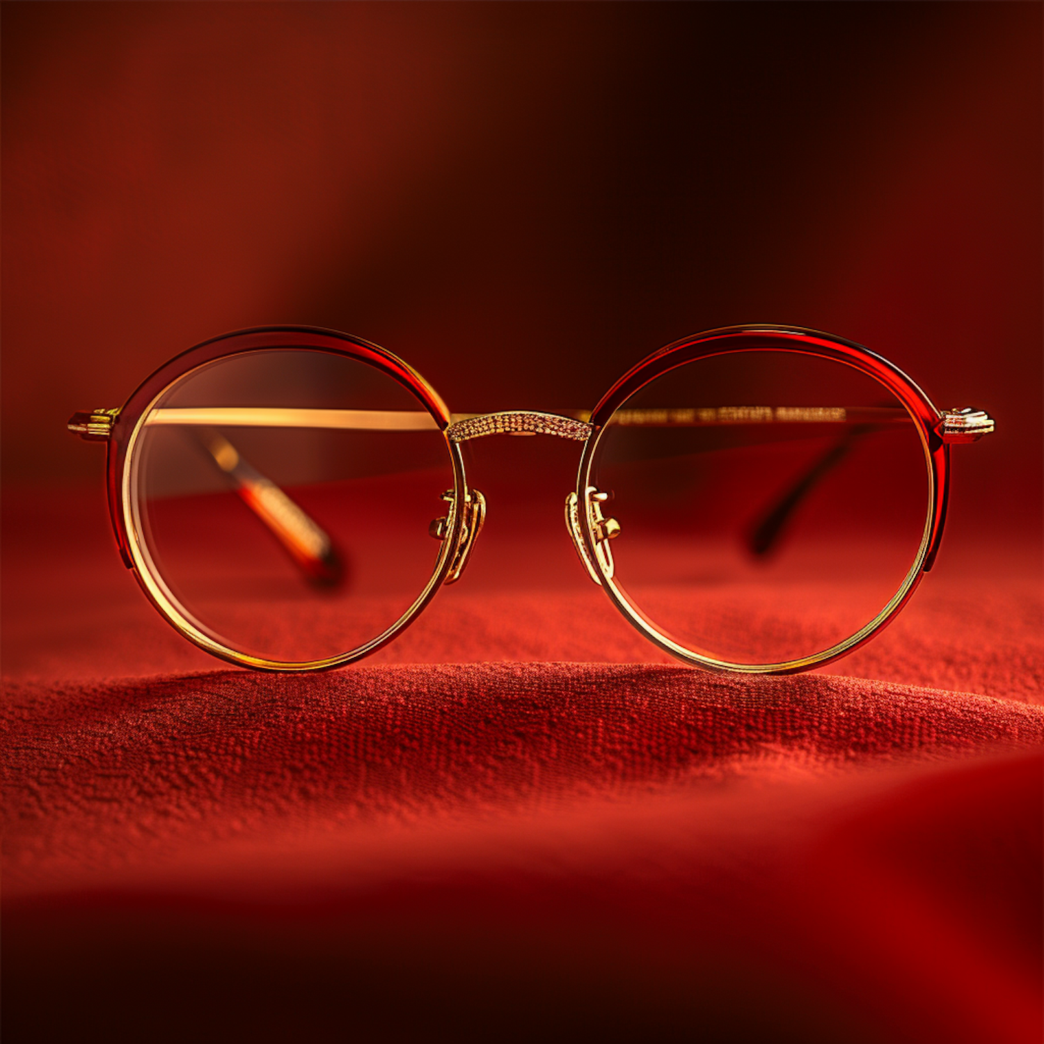 Elegant Gold-Toned Eyeglasses