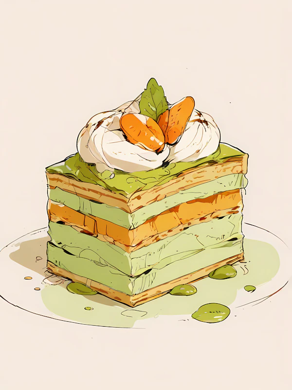 Layered Cake Illustration