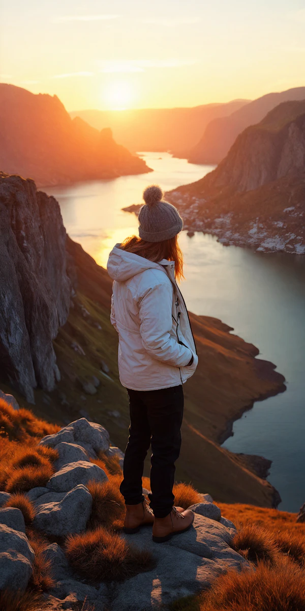 Sunset Fjord View