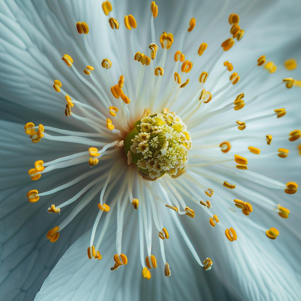 Close-Up of Flower Reproductive Organs