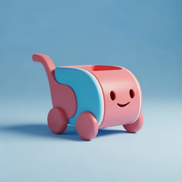 Colorful Toy Cart
