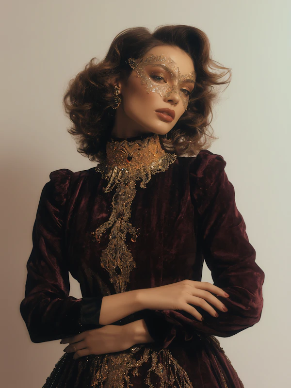 Elegant Masked Woman