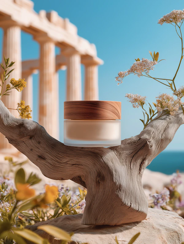 Mediterranean Cream Display