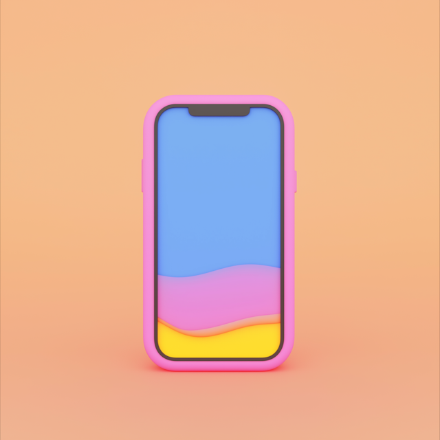 Stylized Smartphone Illustration