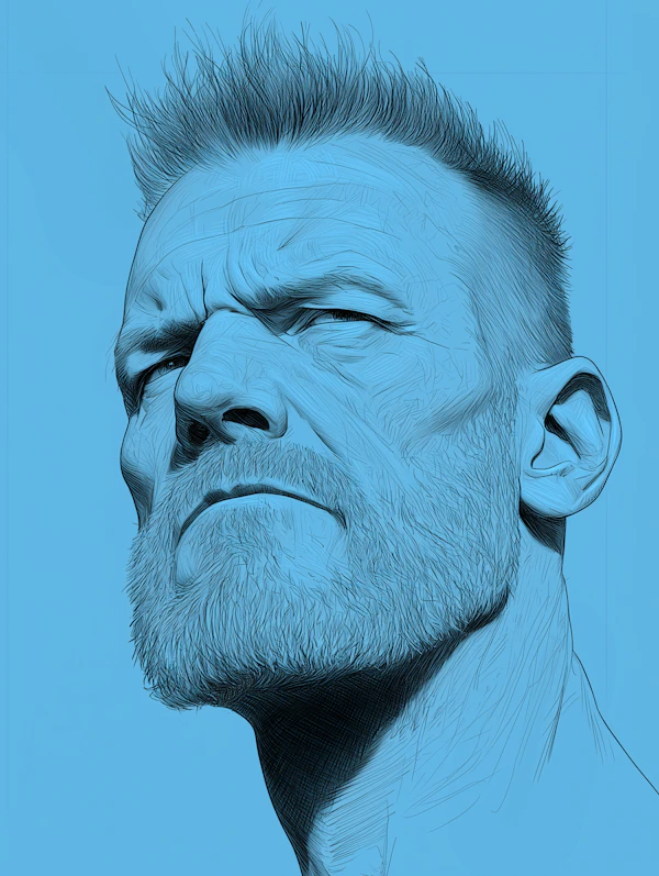 Rugged Man Illustration