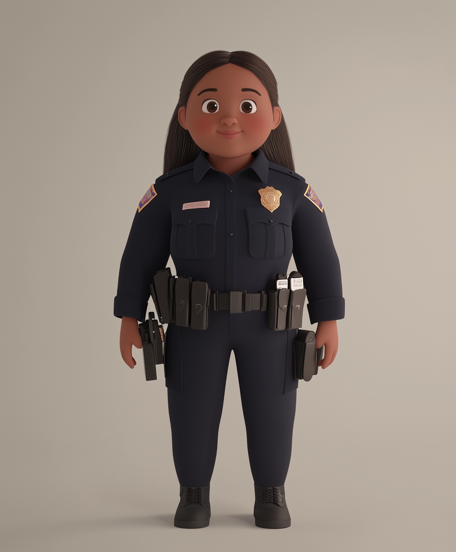 3D Animated Female Police Officer