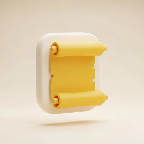 Yellow Scroll Render
