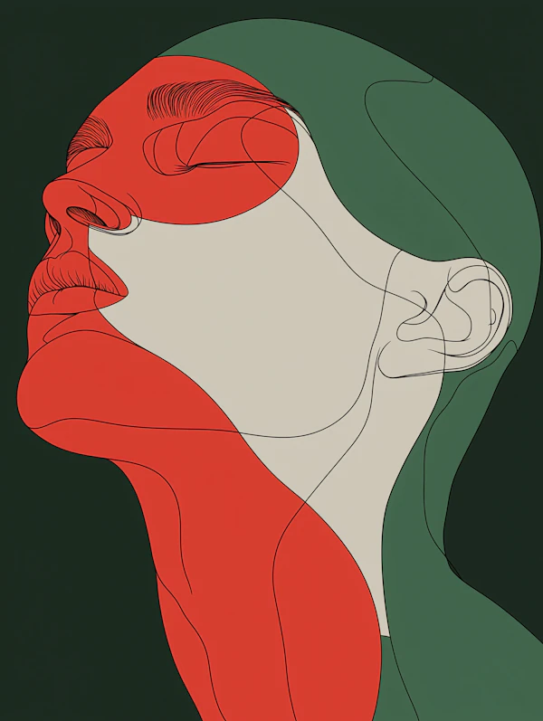 Abstract Profile Illustration