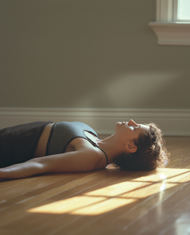 Tranquil Moment in Sunlit Room