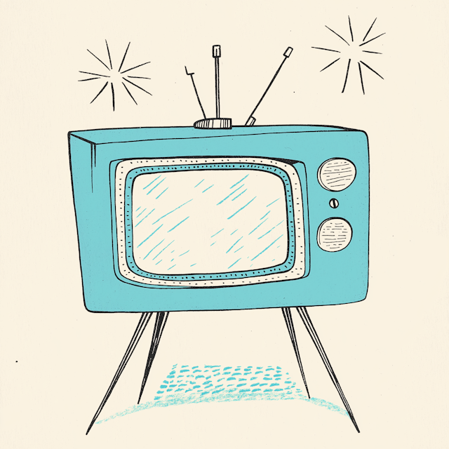 Retro Television Illustration