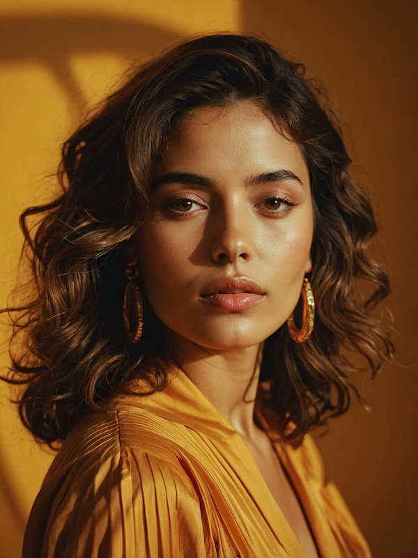 Portrait of a Woman in Yellow Blouse