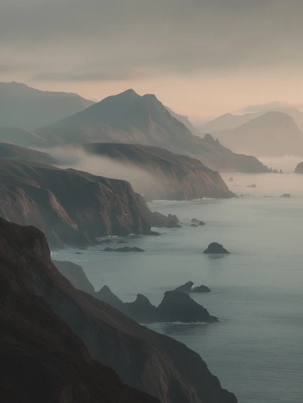 Misty Coastal Dawn/Dusk