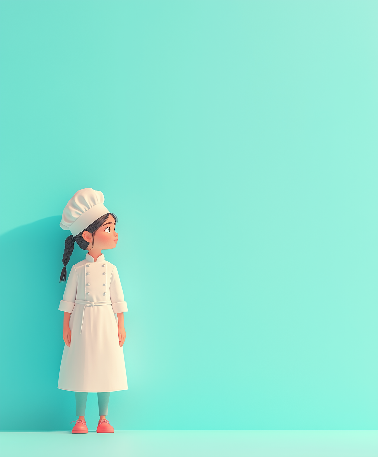 Animated Female Chef Illustration